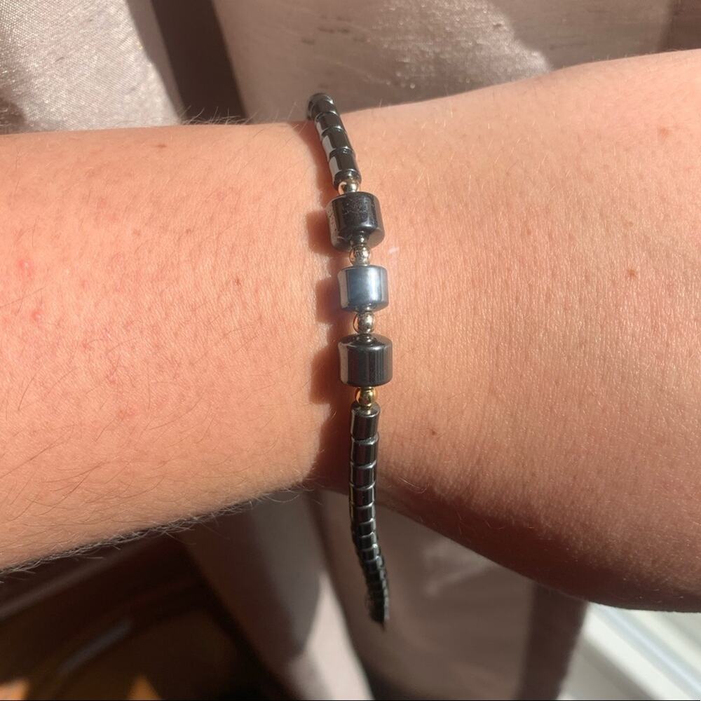 Silver/ Gray and Gold Bracelet